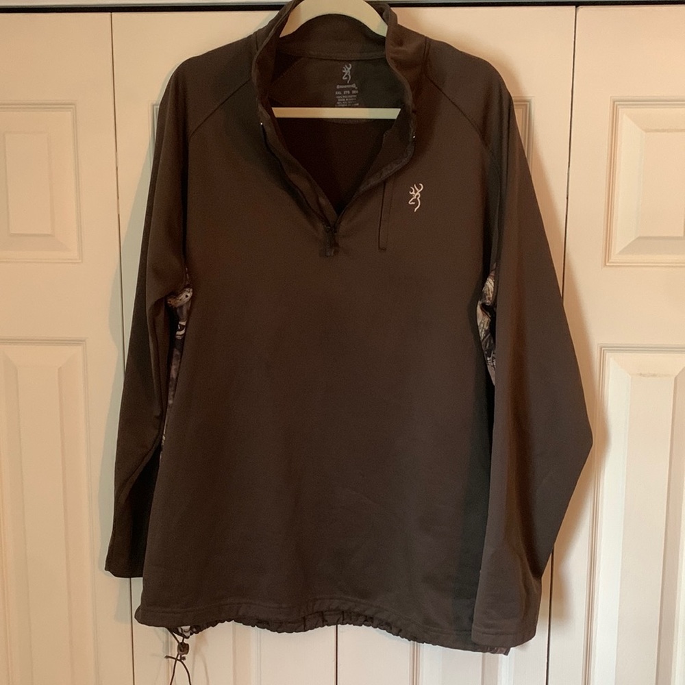 Browning quarter zip pull over XXL 100% polyester